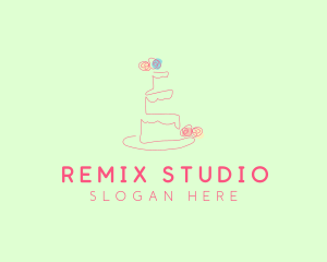 Wedding Cake Pastry logo design