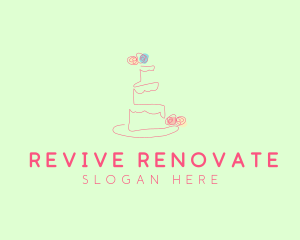 Wedding Cake Pastry logo design