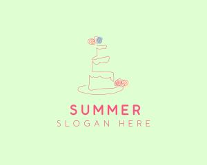 Wedding Cake Pastry logo design