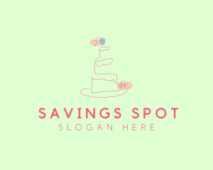 Wedding Cake Pastry logo design