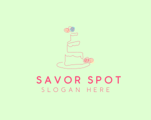 Wedding Cake Pastry logo design