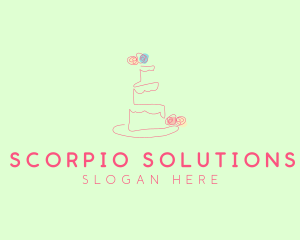 Wedding Cake Pastry logo design