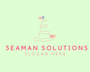 Wedding Cake Pastry logo design