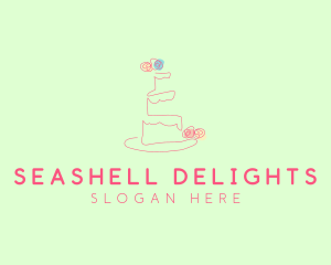 Wedding Cake Pastry logo design