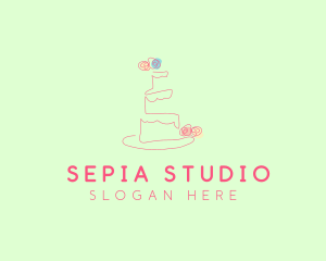 Wedding Cake Pastry logo design