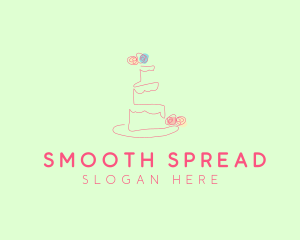 Wedding Cake Pastry logo design