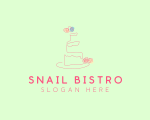 Wedding Cake Pastry logo design