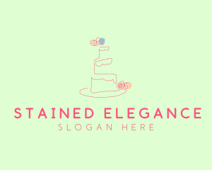 Wedding Cake Pastry logo design