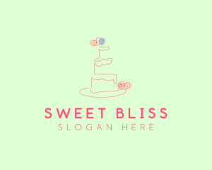 Wedding Cake Pastry logo design