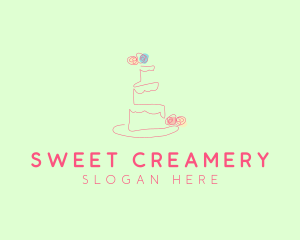 Wedding Cake Pastry logo design