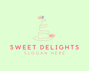 Wedding Cake Pastry logo design