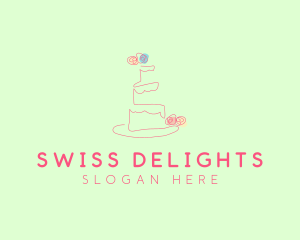 Wedding Cake Pastry logo design