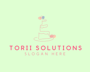 Wedding Cake Pastry logo design