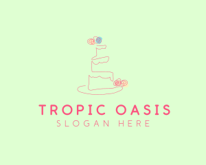 Wedding Cake Pastry logo design