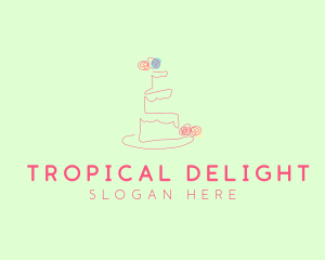 Wedding Cake Pastry logo design