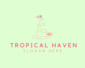 Wedding Cake Pastry logo design