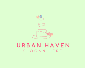 Wedding Cake Pastry logo design