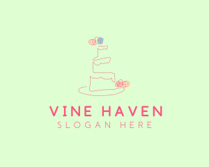 Wedding Cake Pastry logo design