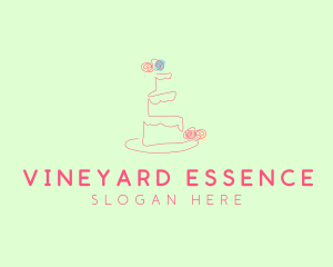 Wedding Cake Pastry logo design