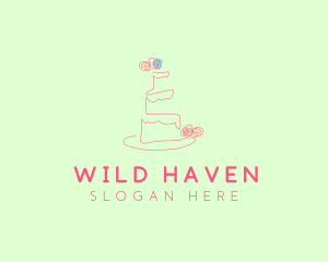 Wedding Cake Pastry logo design