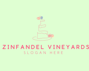 Wedding Cake Pastry logo design