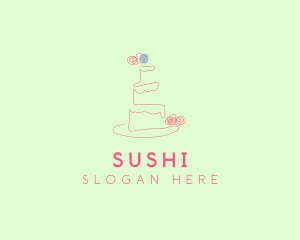 Wedding Cake Pastry logo design