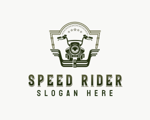 Biker Motorcycle Rider logo design