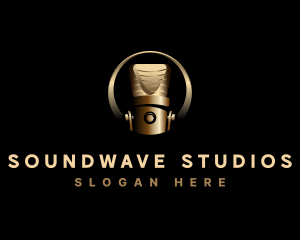 Recording - Microphone Record Studio logo design