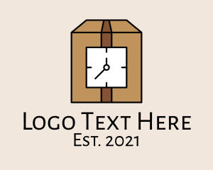 Gift Box - Clock Box Timer logo design