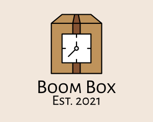 Clock Box Timer logo design