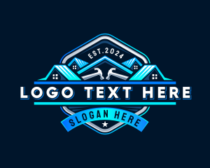 Tool - Construction Hammer Contractor logo design