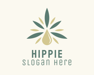 Cannabis Oil Drop  Logo