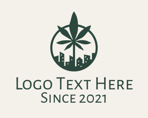 Plant - Marijuana Leaf City logo design