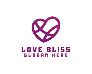 Love - Heart Basketball Love logo design