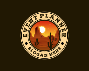 Desert Adventure Cactus Logo