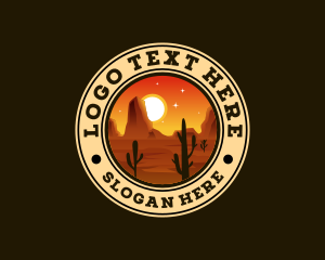 Texas - Desert Adventure Cactus logo design