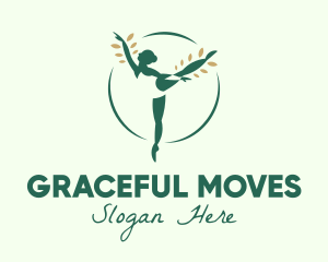 Ballet - Natural Ballet Dancer logo design