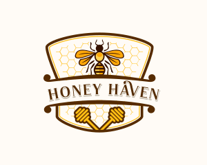 Honeycomb Beekeeper Wasp logo design