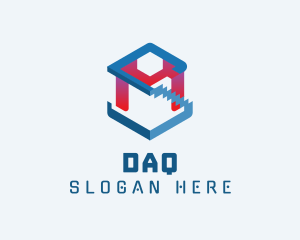 Monogram - Ladder Cube Box Company logo design