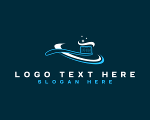 Sparkling - Clean Dental Toothbrush logo design