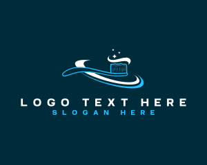 Clean Dental Toothbrush Logo