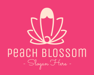 Pink Lotus Safety Pin logo design