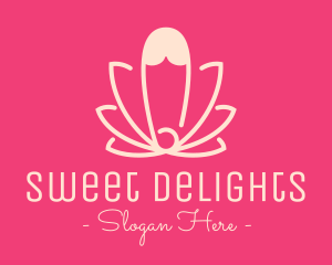 Pink Lotus Safety Pin logo design