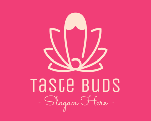 Pink Lotus Safety Pin logo design