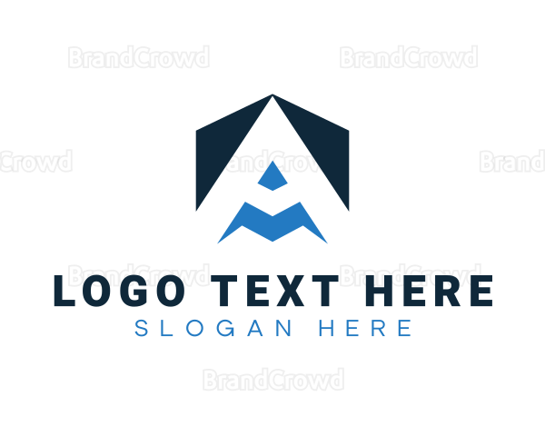 Tech Multimedia Company Letter A Logo