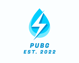 Liquid - Hydroelectric Power Droplet logo design