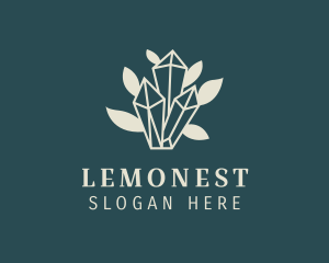 Jewellery - Gemstone Leaf Glam logo design