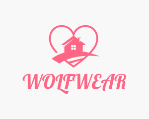 Structure - Pink Heart Home logo design