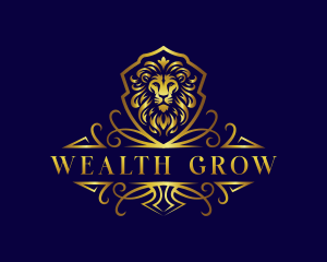 Luxury Lion Wealth logo design