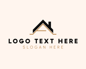 Mortgage - Home Roof Contractor Letter A logo design